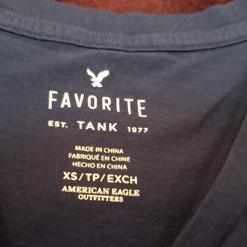 🔴 🆓️ FREE* American Eagle Raw Hem Crop Cut-Off Athleisure Muscle Tank Top 🔴 - Picture 4 of 7